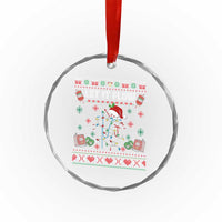 Let It Flow Christmas Crystal Glass Ornament Anatomy Heart Cardiac Nurse Santa Xmas - Wonder Print Shop