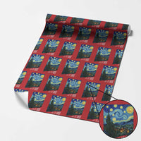 Let It Gogh Funny Vincent Van Gogh Wrapping Paper Roll Starry Night Design Art Lover