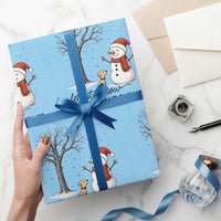Let It Snow But Fuck Ice Wrapping Paper Roll Funny Snowman Christmas Winter - Wonder Print Shop