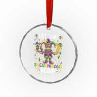 Let The 67 Shenanigans Begin Crystal Glass Ornament Six Seven Meme Mardi Gras
