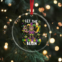 Let The 67 Shenanigans Begin Crystal Glass Ornament Six Seven Meme Mardi Gras