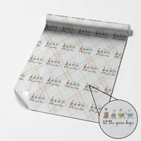 Let the Games Begin Cute Geese Wrapping Paper Roll Field Day Whimsical School Sports