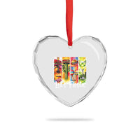 Lets Fiesta Heart Crystal Glass Ornament Funny Cinco De Mayo Party Celebration