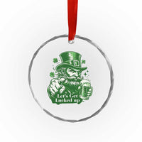 Lets Get Lucked Up Crystal Glass Ornament St Patricks Day Party Humor