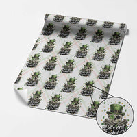Lets Get Lucked Up Wrapping Paper Roll Lucky Skeleton St Patricks Day