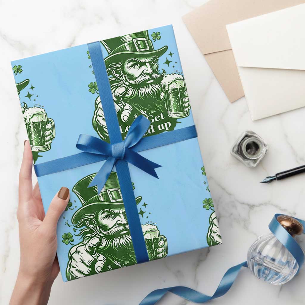 Lets Get Lucked Up Wrapping Paper Roll St Patricks Day Party Humor