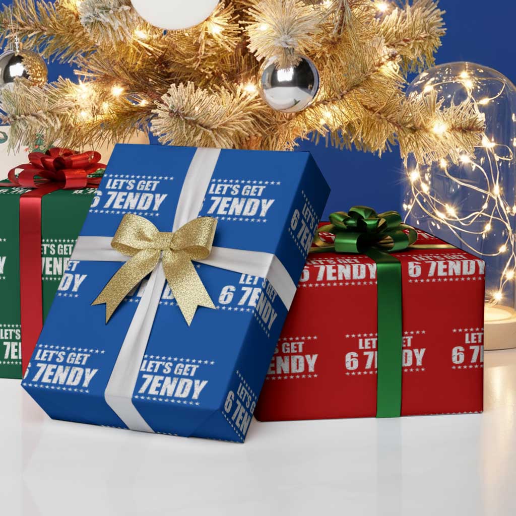 Lets Get Sendy 67 Six Seven Meme Alpha Slang Star Wrapping Paper Roll - Wonder Print Shop