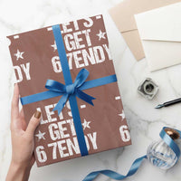 Lets Get Sendy 67 Six Seven Meme Alpha Slang Wrapping Paper Roll - Wonder Print Shop