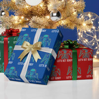 Lets Get Sendy Skeleton Wrapping Paper Roll Full Send Vibes Glowcore - Wonder Print Shop