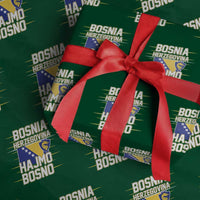 Lets Go Bosnia Herzegovina Hajmo Bosno Dragon Shield Wrapping Paper Roll Soccer Team Pride Football Fan Heritage