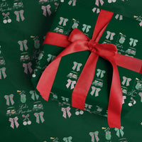 Lets Par-tee Coquette Golf Bows Wrapping Paper Roll Preppy Pink and Green Golf Cart n Bag Golfing Lover Club