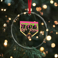 Lets Party Monkey Baseball Game Day Crystal Glass Ornament Neon Dripping Homeplate Funny Ball Party Fans