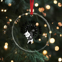 Lets Play Darts Right Meow Crystal Glass Ornament Cute Cat Dart Player Pub Game Gift - Wonder Print Shop