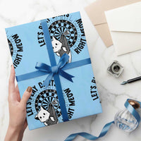 Lets Play Darts Right Meow Wrapping Paper Roll Cute Cat Dart Player Pub Game Gift - Wonder Print Shop