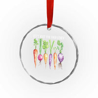 Let's Roots For Each Other Vegetable Crystal Glass Ornament Motivational - Wonder Print Shop