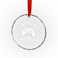 Level 60 Unlocked Video Gamer 60th Birthday Gift Crystal Glass Ornament Vintage 1966 60 Year Old Gift