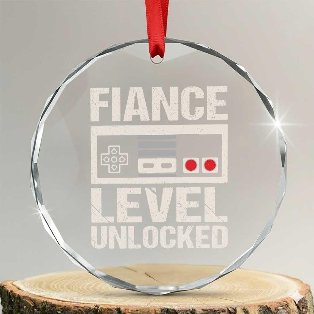 Leveled Fiance Unlocked Crystal Glass Ornament Engagement Gift For Fiancé Bachelor Party