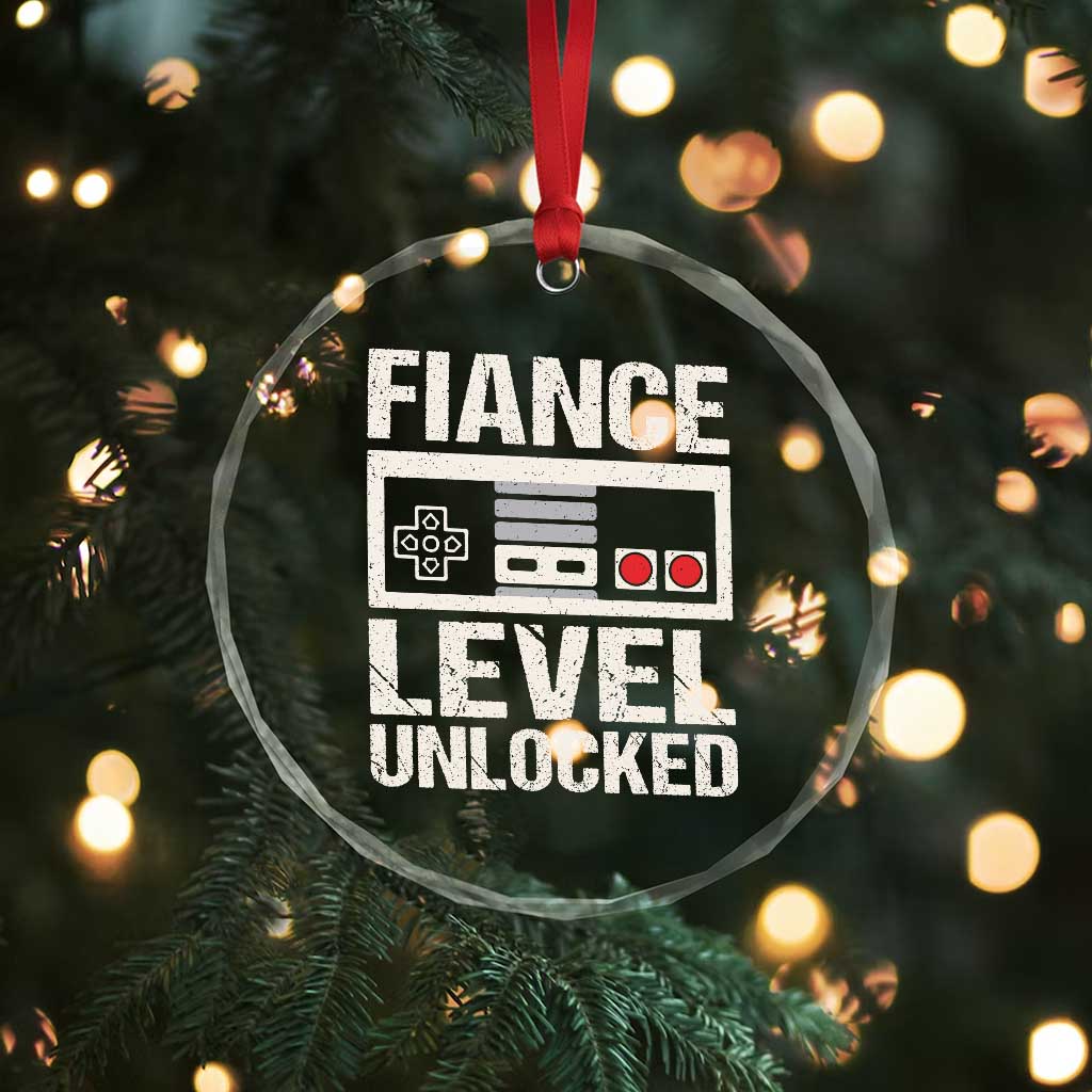 Leveled Fiance Unlocked Crystal Glass Ornament Engagement Gift For Fiancé Bachelor Party