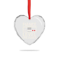 Leveled Fiance Unlocked Heart Crystal Glass Ornament Engagement Gift For Fiancé Bachelor Party