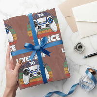 Leveled Up To Fiance Wrapping Paper Roll Retro Newly Engaged Gifts For Him