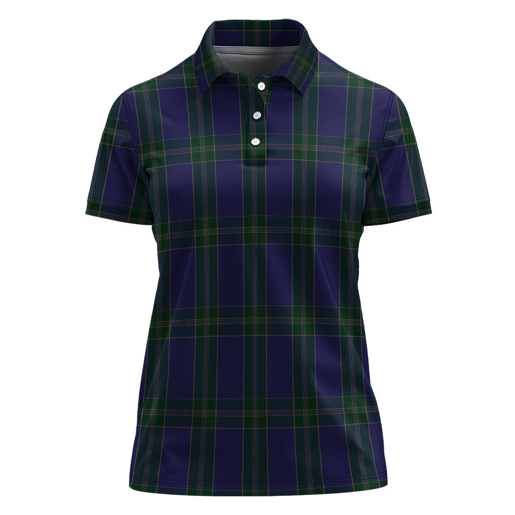 lewis-of-wales-scottish-tartan-golf-polo-for-women-tartan-womens-polo-shirts