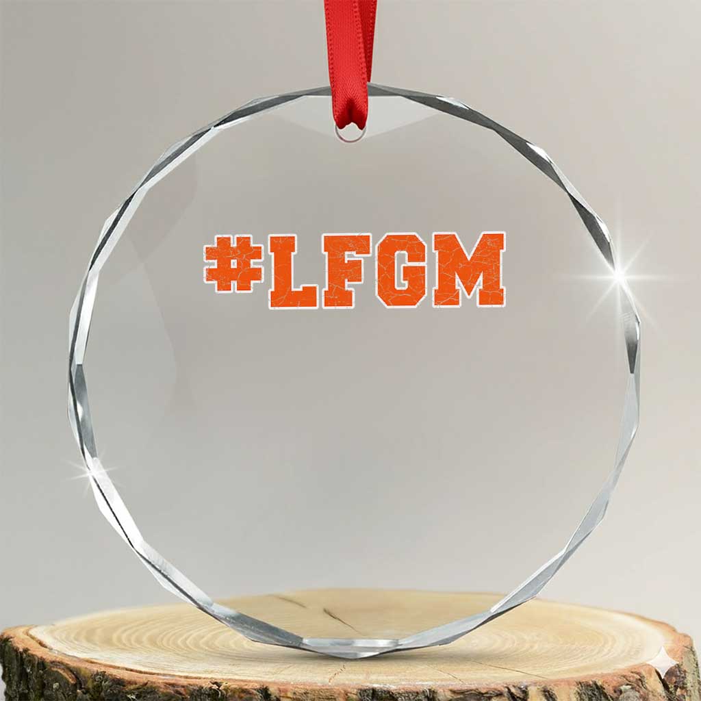 LFGM Crystal Glass Ornament Vintage Retro Throwback Design