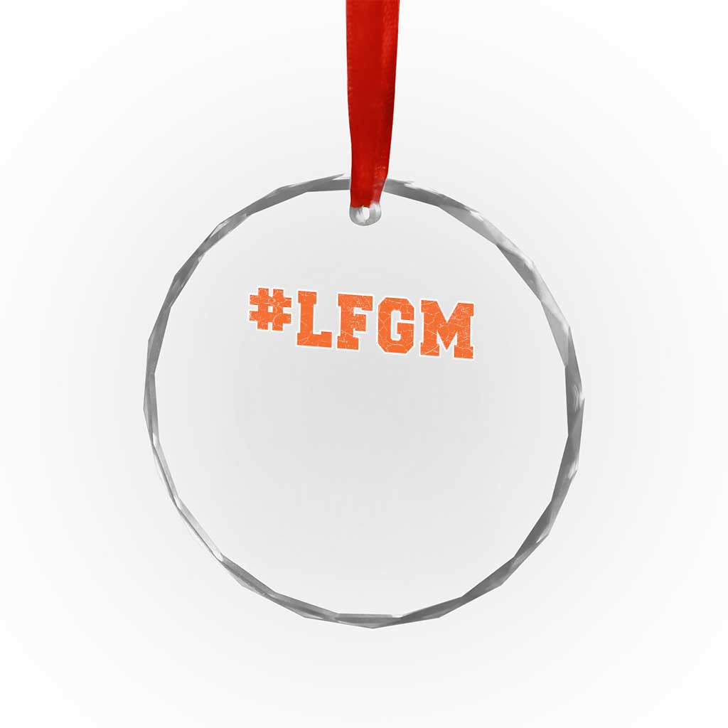 LFGM Crystal Glass Ornament Vintage Retro Throwback Design