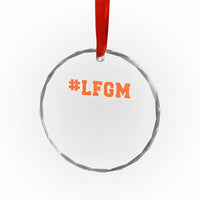 LFGM Crystal Glass Ornament Vintage Retro Throwback Design