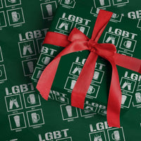 LGBT Let's Get Beers Tonight Wrapping Paper Roll Funny Beer Drinking