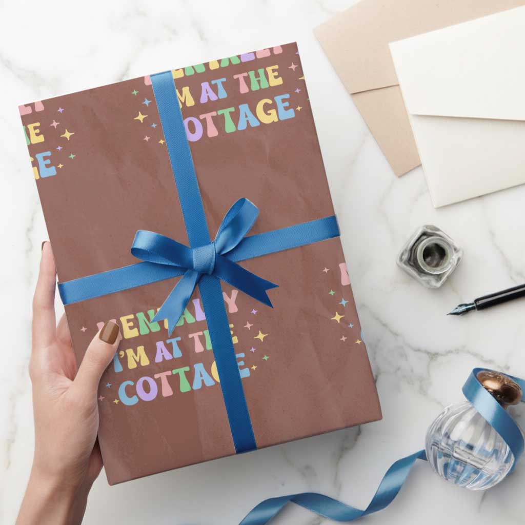 LGBT Romance Hockey Wrapping Paper Roll Mentally Im At The Cottage Team Hollanov Fan