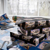 LGBTQ Pride Raccoon Rainbow Flag Wrapping Paper Roll Two Raccoons Howling to The Rainbow