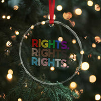 LGBTQ Trans Rights Crystal Glass Ornament Social Justice Equality Human Rights - Wonder Print Shop
