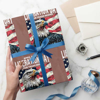 Liberation Day April 2 2025 Wrapping Paper Roll Fair Trade Patriotic American Eagle USA Flag - Wonder Print Shop