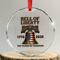 Liberty Bell 250th Anniversary Crystal Glass Ornament American Pride Gift