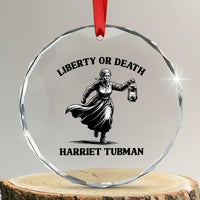 Liberty Or Death Crystal Glass Ornament Harriet Tubman Quote - Wonder Print Shop