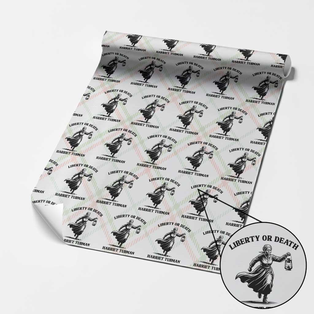 Liberty Or Death Wrapping Paper Roll Harriet Tubman Quote - Wonder Print Shop