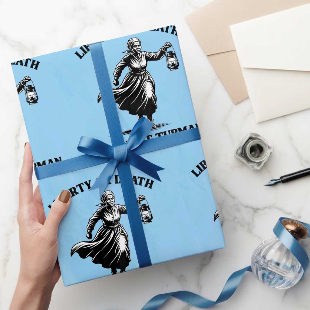 Liberty Or Death Wrapping Paper Roll Harriet Tubman Quote - Wonder Print Shop