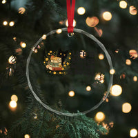 Life Is Better With Cats And Books Crystal Glass Ornament Funny Black Cat Book Lover - Wonder Print Shop