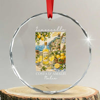 Limoncello Amalfi Coast Crystal Glass Ornament Lemon Lover Italian Summer Fruit