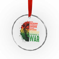 Lion of Judah Crystal Glass Ornament Rasta Haile Selassie War Speech Jah Bless - Wonder Print Shop