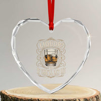 Liquor Ya If She'll Let Me Heart Crystal Glass Ornament Funny Unhinged Adult Humor Cockatil Lover