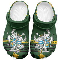 Lithuania Christmas Clogs Shoes Coat Of Arms Linksmu Kaledu - Wonder Print Shop