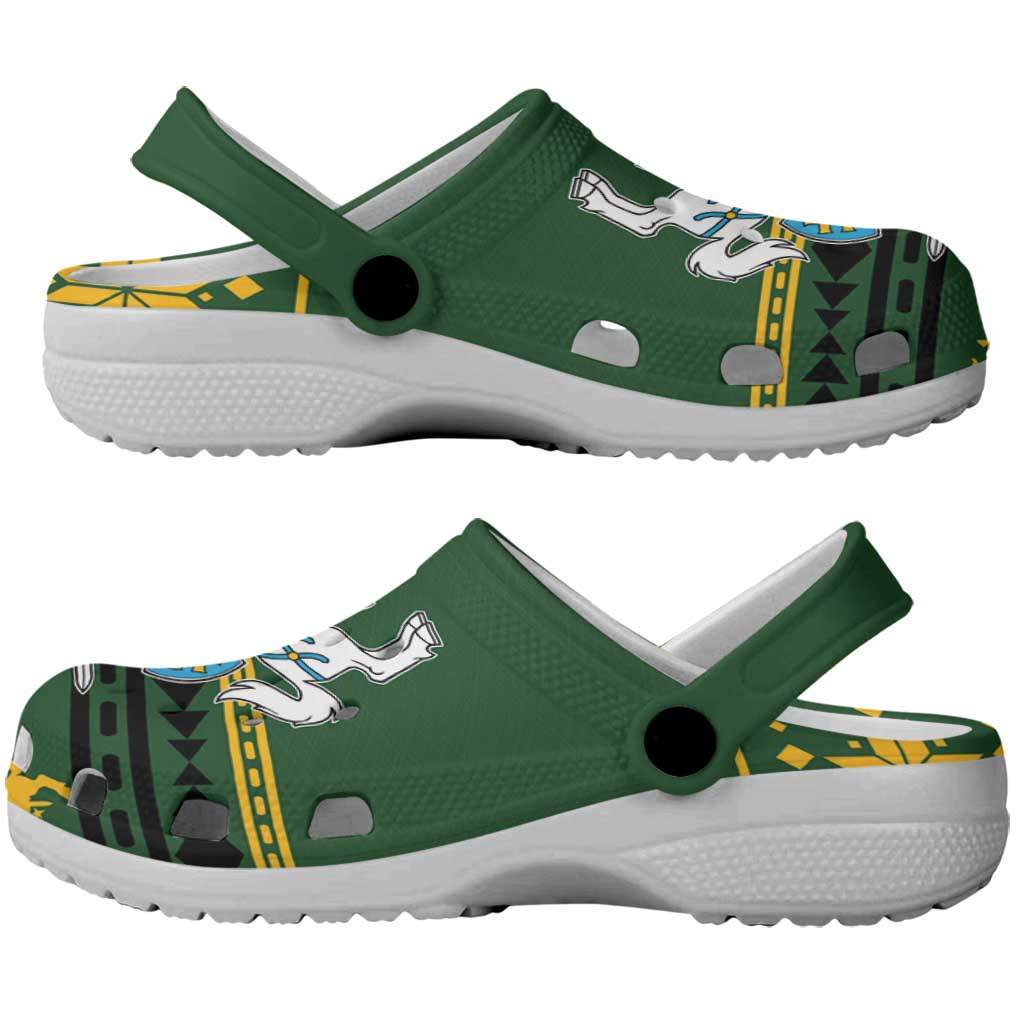 Lithuania Christmas Clogs Shoes Coat Of Arms Linksmu Kaledu - Wonder Print Shop