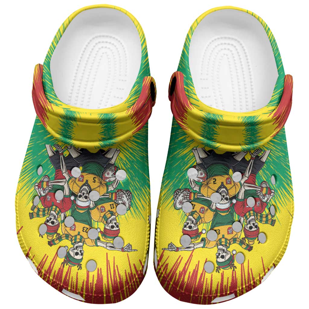 Lithuania Christmas Clogs Shoes Skeleton Rugby Tie Dye Vintage - Wonder Print Shop