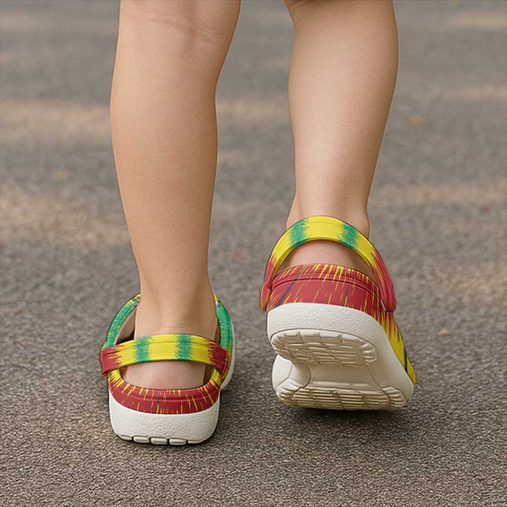 Lithuania Christmas Clogs Shoes Skeleton Rugby Tie Dye Vintage - Wonder Print Shop