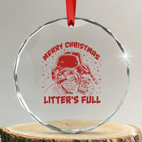 Litters Full Crystal Glass Ornament Funny Cat Christmas Vacation - Wonder Print Shop