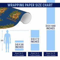 Litters Full Wrapping Paper Roll Funny Christmas Vacation Cat - Wonder Print Shop