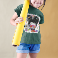 Hello 1st Grade T Shirt For Kid Cute Messy Bun Girls Tie Dye Back To School - Wonder Print Shop