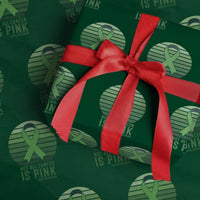 Liver Cancer Awareness Wrapping Paper Roll Not All Cancer Is Pink Ribbon Support Gift