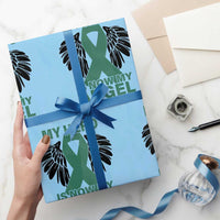 Liver Cancer Awareness Memorial Gift Wrapping Paper Roll My Hero Is Now My Angel